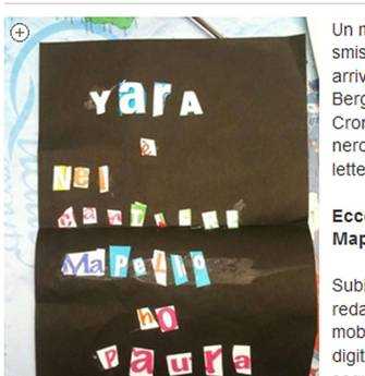 Yara: lettera anonima “è nel cantiere di Mapello”