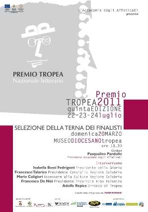 Premio Tropea V edizione: il 20 marzo si riunisce la giuria