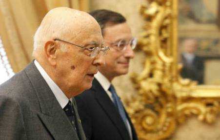 Napolitano vede Draghi. Spread giu’, vola Milano