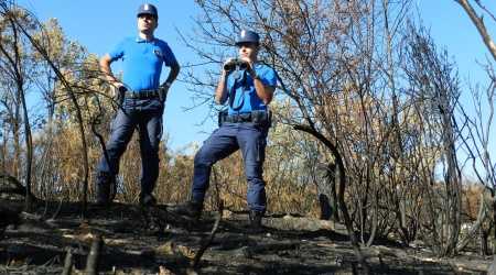 La polizia provinciale in prima linea contro gli incendi boschivi