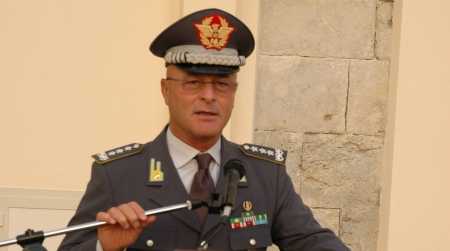 Il generale di corpo d’armata Domenico Minervini al Comando regionale della Gdf Calabria