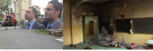 Ennesimo atto vandalico a Taurianova, incendiata una classe della scuola Monteleone-Pascoli
