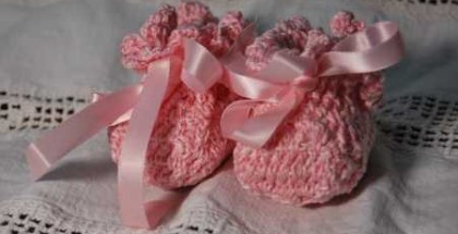 nascita scarpette-fiocco-rosa