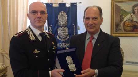 Catanzaro, il comandante provinciale dei Carabinieri in visita al Presidente Cciaa Abramo