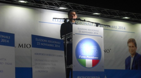 Regionali, Giuseppe Pedà ha presentato il suo programma elettorale a Gioia Tauro Intervento telefonico di Silvio Berlusconi