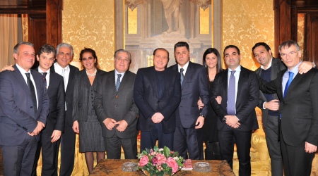 Silvio Berlusconi incontra i nuovi consiglieri regionali di Forza Italia Calabria Una delegazione guidata dall'ex candidata Wanda Ferro è stata ricevuta oggi a Palazzo Grazioli