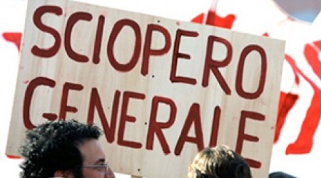 E’ sciopero generale anche a Reggio Calabria Domani, 12 dicembre, grande manifestazione indetta dai sindacati in piazza Duomo