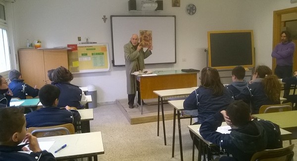 Domenico Minuto  racconta la storia e affascina i ragazzi Al Pythagoras lezione dell'altissimo conoscitore della storia bizantina 