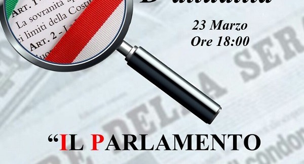 Il Parlamento si racconta L'Associazione New Deal propone il quarto incontro della nuova iniziativa “Focus di attualità”