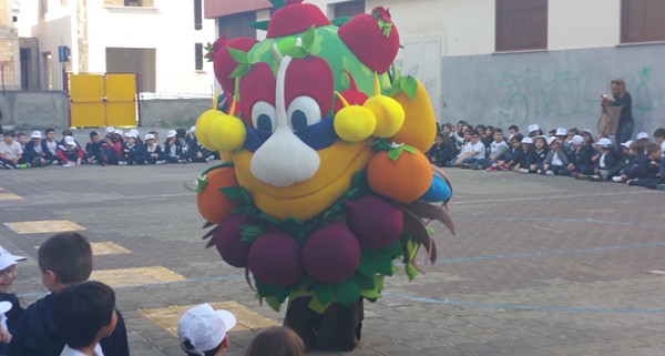Reggio, l’Istituto “Carducci” ospita Foody Giornata di grande entusiasmo con la mascotte di Expo 2015