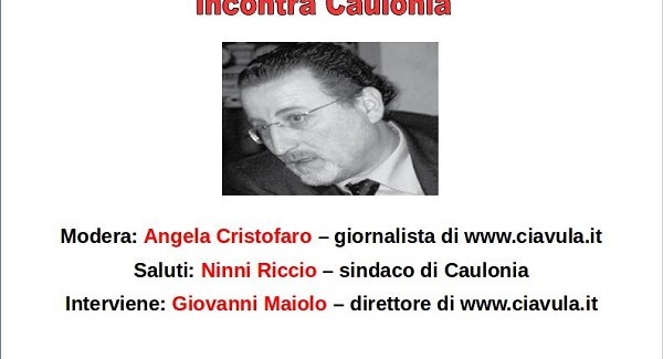 Antonio “Massimo” Nicaso incontra la “sua” Caulonia Il giornalistae ricercatore è uno dei maggiori esperti mondiali di ‘ndrangheta