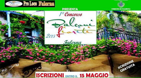 Falerna, al via il primo concorso “Balconi fioriti” Organizzato dalla Pro Loco, ha come obiettivo la promozione di nuovi luoghi