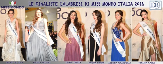 Miss Mondo, domani la finale nazionale: in gara 6 calabresi Premio per il miglior abito alla stilista reggina Daniela Casile