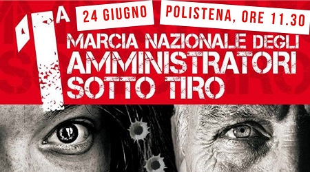 Marcia amministratori sotto tiro a Polistena e Gioiosa Organizzata da Avviso Pubblico con il patrocinio del Consiglio e della Giunta regionale della Calabria e dei comuni interessati