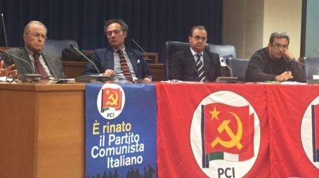 Referendum, ieri a Reggio manifestazione pubblica del Pci Per rimarcare il No alla "de-forma Renzi-Boschi-Verdini”