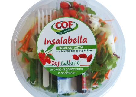 Nasce “Insalabella” l’insalata alle bacche di Goji Italiano Un’originale innovazione di prodotto con la partnership tra COF e GOJI ITALIANO