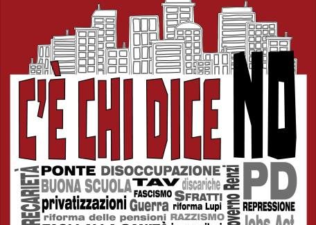 “Mandiamo via Renzi e la sua cricca!” Sabato 29 ottobre presidio a Lamezia per il NO SOCIALE alla riforma costituzionale