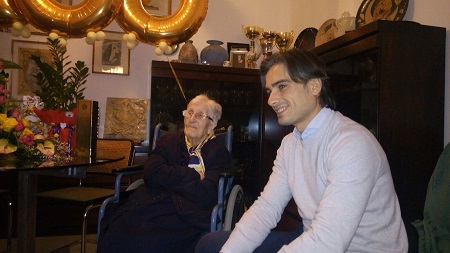 Reggio festeggia i 100 anni della signora De Carlo Gli auguri del sindaco Falcomatà