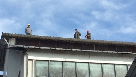 Rossano, 6 operai Ecologia oggi sul tetto per protesta Bloccato l'impianto Bucita. Paura per il futuro lavorativo. Domani in Regione il tavolo tecnico richiesto 
