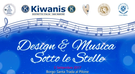 A Villa San Giovanni “Design e Musica Sotto le Stelle” Serata organizzata dal Kiwanis Club Juppiter 