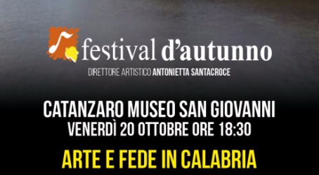 Festival d’Autunno, viaggio tra “Arte e fede in Calabria” Il protagonista sarà Oreste Sergi Pirrò