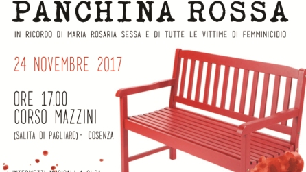 Una panchina rossa in ricordo di Maria Rosaria Sessa Il Circolo della Stampa di Cosenza ricorderà la giornalista uccisa nel 2002 
