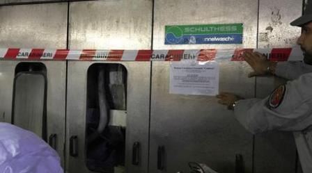 Carabinieri sequestrano due lavatrici industriali Mancata autorizzazione allo scarico. Il proprietario della lavanderia è stato denunciato per violazione della normativa ambientale