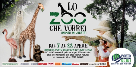 Arriva in Calabria “Lo zoo che vorrei. Animali in libertà” Al Centro Commerciale Porto degli Ulivi di Rizziconi il primo grande “zoo” etico