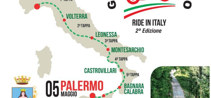 A Bagnara tappa tour moto Genova-Palermo E' prevista la sesta tappa con arrivo giovedì 3 maggio intorno alle 18 e la ripartenza venerdì 4 maggio dalle 7.30 in poi
