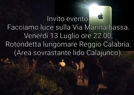 Facciamo luce sul Comune e in fondo la Via… Marina Iniziativa di Forza Italia, al fine di sensibilizzare l'Amministrazione comunale di Reggio Calabria