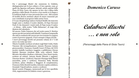 Arriva la nuova opera di Domenico Caruso “Calabresi illustri… e non solo” il titolo del libro