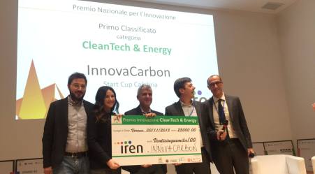 InnovaCarbon si aggiudica il premio Cleantech Energy Ancora un successo per una startup dell’Università della Calabria