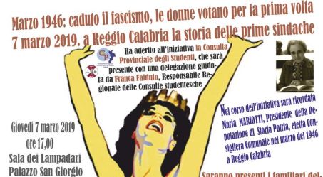 Caduto il fascismo, le donne votano per la prima volta A Reggio Calabria la storia delle prime sindache 