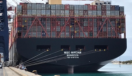 La Msc Miriam ha fatto scalo al porto di Gioia Tauro Grande soddisfazione è stata manifestata dal commissario straordinario Andrea Agostinelli