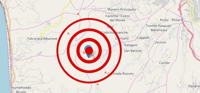 Terremoto nel cosentino, epicentro a Cerisano La terra ha tremato alle 16:14 con una magnitudo di 3.4. Epicentro tra Cerisano, Mendicino e Falconara Albanese. Il sisma avvertito in tutta l’area urbana, nel Savuto fino al Tirreno cosentino