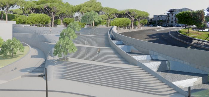 Reggio Calabria, lavori di prolungamento lungomare nord Il progetto prevede l’area parcheggio con pensiline a energia solare, il terminal bus con fronte mare e la bonifica del quartiere Candeloro