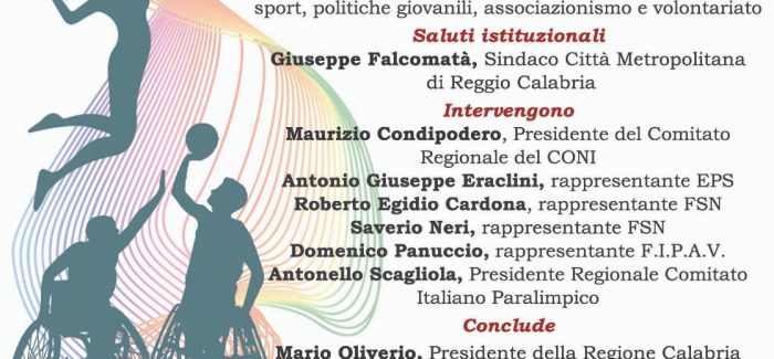 Reggio Calabria, modifiche alla legge sullo sport Si terrà il 25 ottobre ore 17,00 Sala Monteleone del consiglio regionale 