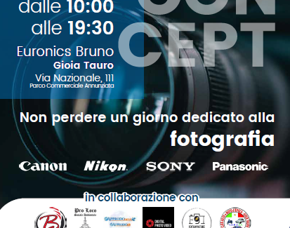 Gioia Tauro, Photo Contest Bruno Euronics Il 9 novembre 2019 dalle ore 10 e fino al termine dell’iniziativa, Canon, Nikon, Sony e Panasonic insieme per una giornata unica