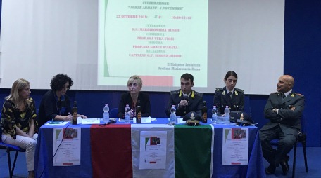 Celebrate le Forze Armate al “Piria” di Rosarno Presso l’Auditorium del Liceo Scientifico di Rosarno si è tenuto un seminario di approfondimento  sulla Celebrazione dell’Unità Nazionale e delle Forze Armate