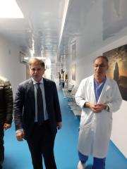 Giuseppe Pedà visita l’ospedale il grande ospedale metropolitano di Reggio Calabria