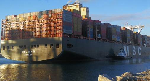 Porto di Gioia Tauro, arriva una delle grandi portacontainer del mondo Primo porto del Mediterraneo per l’ultra-large portacontainer Sixin Msc