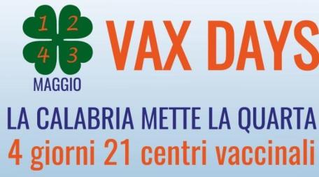 “Vax Days”, i 21 punti vaccinali attivati in Calabria, come pretonarsi? Da oggi al 4 maggio la campagna promossa da Regione, commissario della Sanità, Protezione civile, Difesa e Croce rossa. Le informazioni utili