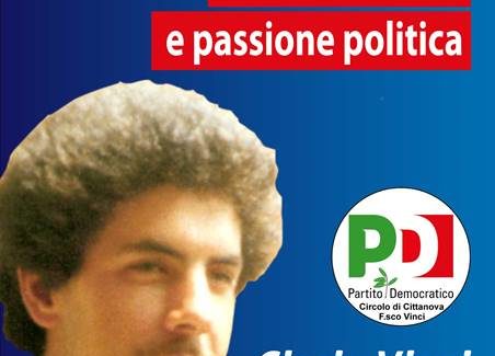 PD Cittanova, Francesco Vinci vittima innocente della mafia Esempio luminoso d'impegno civile e passione politica