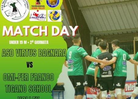 Volley, Asd Virtus Bagnara contro Omi-Fer Franco Tigano School Volley Si svolgerà il 2 dicembre alle ore 18 al Palloncino Comunale a Bagnara Calabra