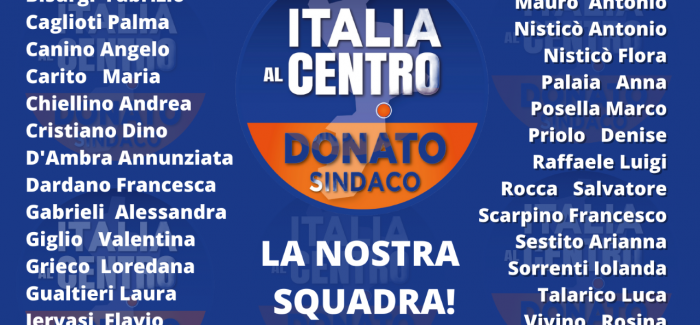 Elezioni Amministrative Catanzaro 2022, presentate le liste “Italia Al Centro – Donato Sindaco” e “Catanzaro Prima di Tutto – Cambiamo con Toti” Toti e Quagliariello soddisfatti per l’importante radicamento sul territorio