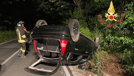 Un altro incidente in Calabria, perde il controllo della propria auto e si ribalta, ferito il conducente Le dinamiche dell'incidente sono ancora in fase di accertamento