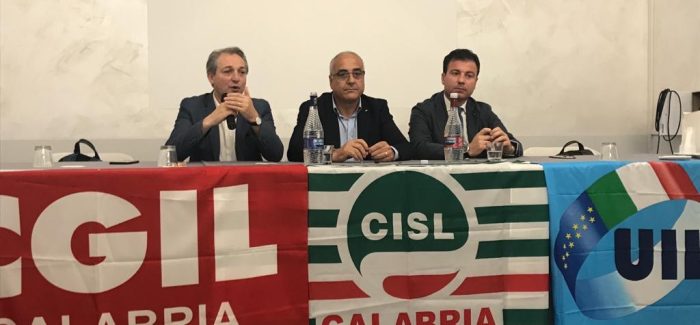 Cgil, Cisl e Uil Calabria incontrano di lunedì prossimo il Ministro Zangrillo