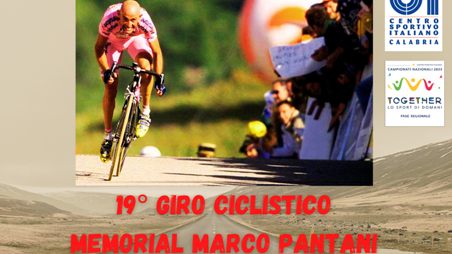A Taurianova il “Memorial Marco Pantanti” Il 19° Giro ciclistico si terrà il 14 maggio 2023