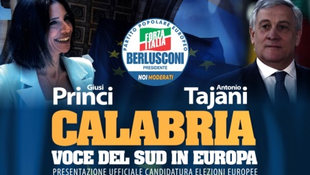 Il vice premier Antonio Tajani in Calabria il 2 e 3 maggio. Il Programma A tutti gli eventi, parteciperanno amministratori, sindaci, consiglieri regionali e parlamentari