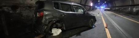 Gravissimo incidente sulla superstrada “Jonio-Tirreno” all’interno della galleria “Limina”, una persona ha perso la vita. Foto